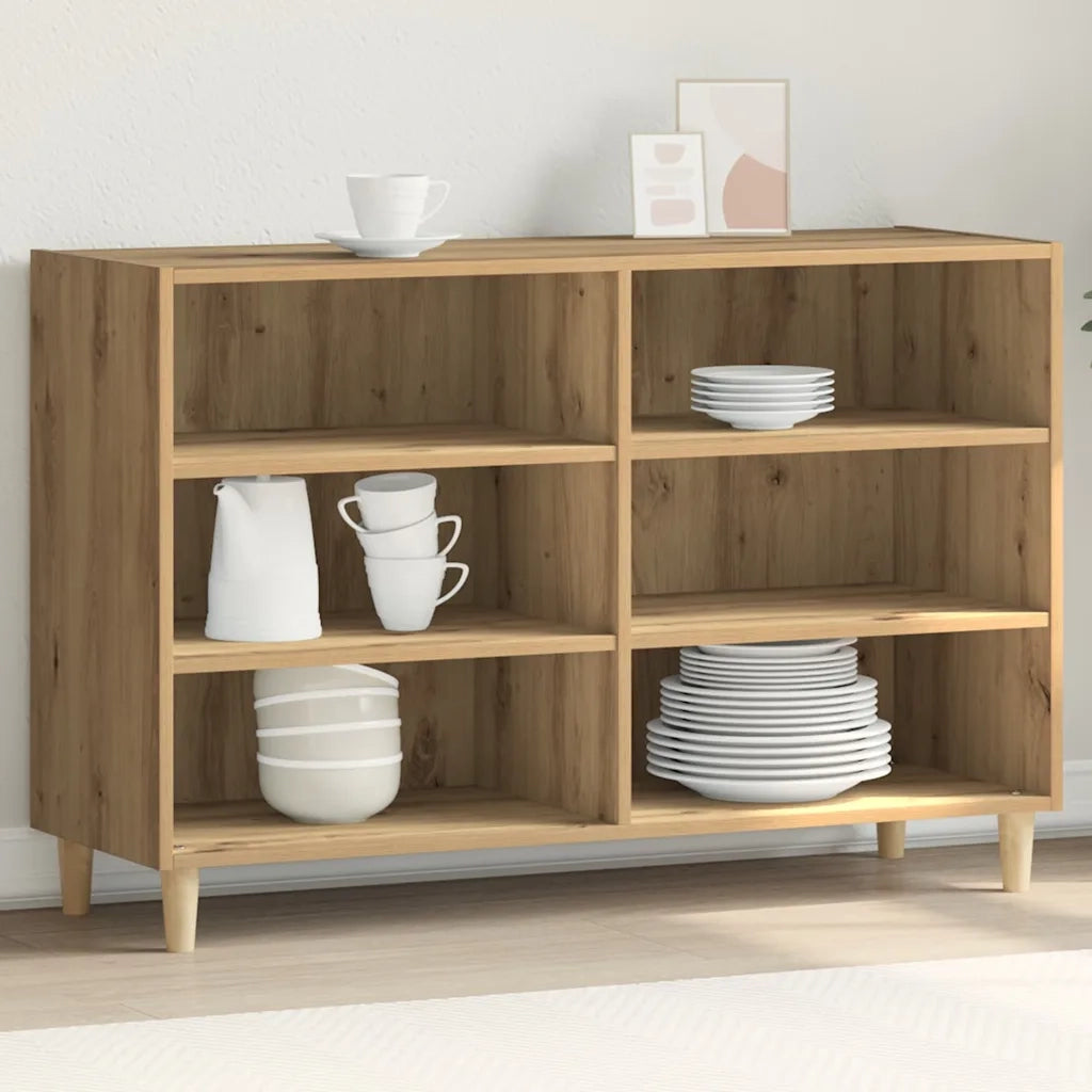 Credenza Rovere Artigianale 103,5x35x70 cm in Truciolato