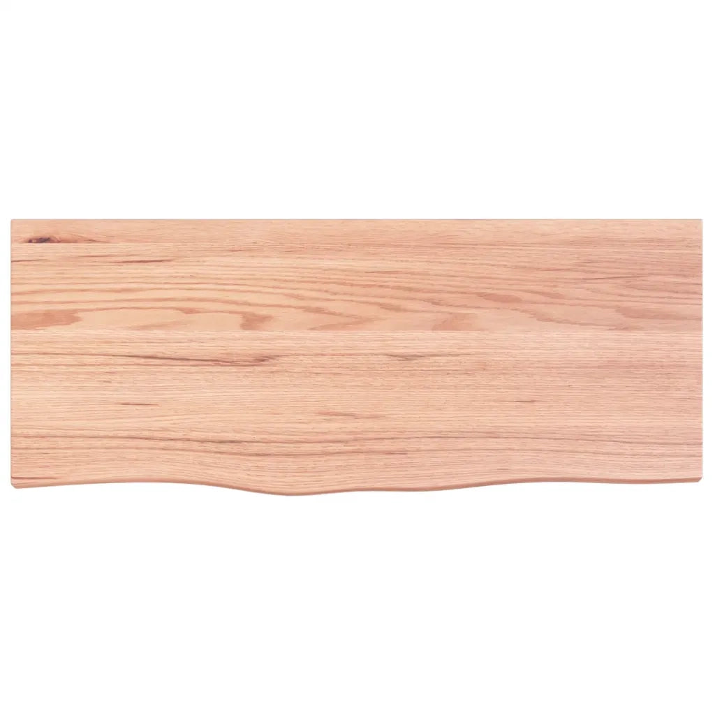 Ripiano Muro Marrone 100x40x(2-4) cm Massello Rovere Trattato 363684