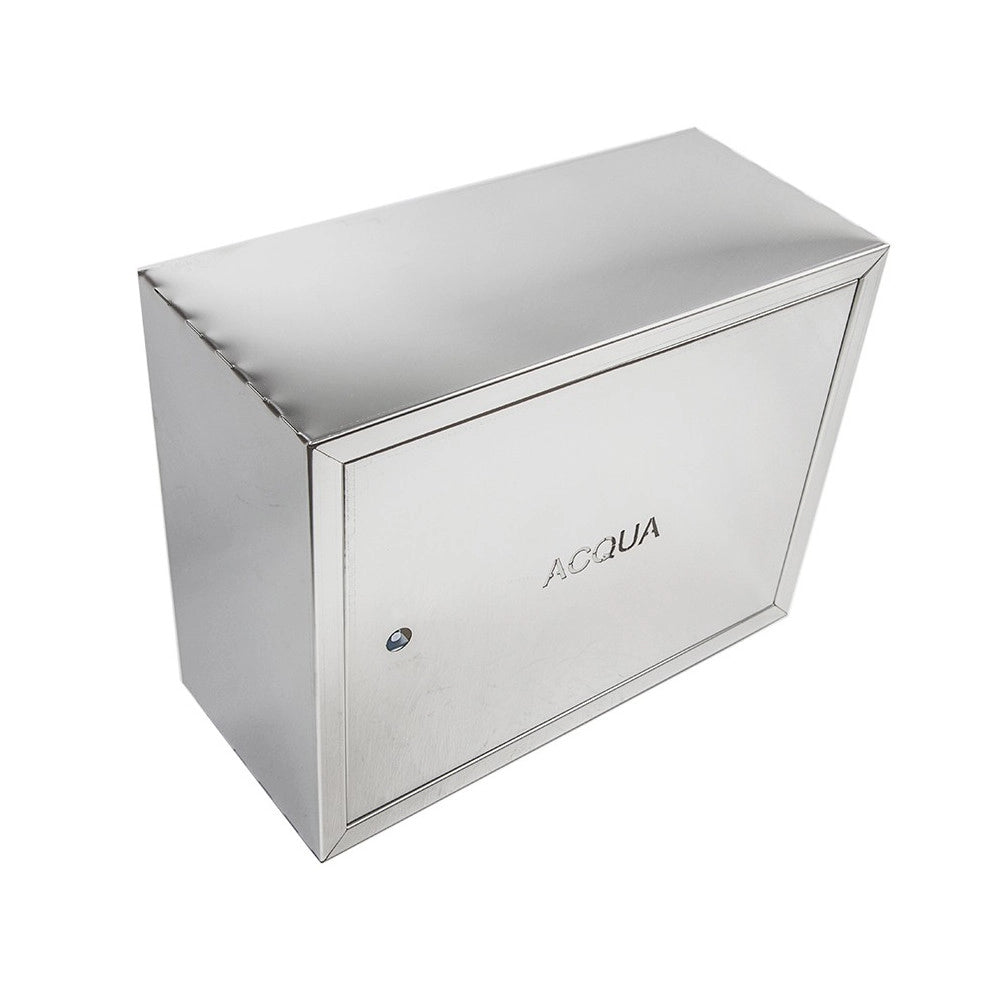 Cassetta cassonetto contenitore inox per contatore acqua, scegli se  h 35 x l 45 x p 20cm