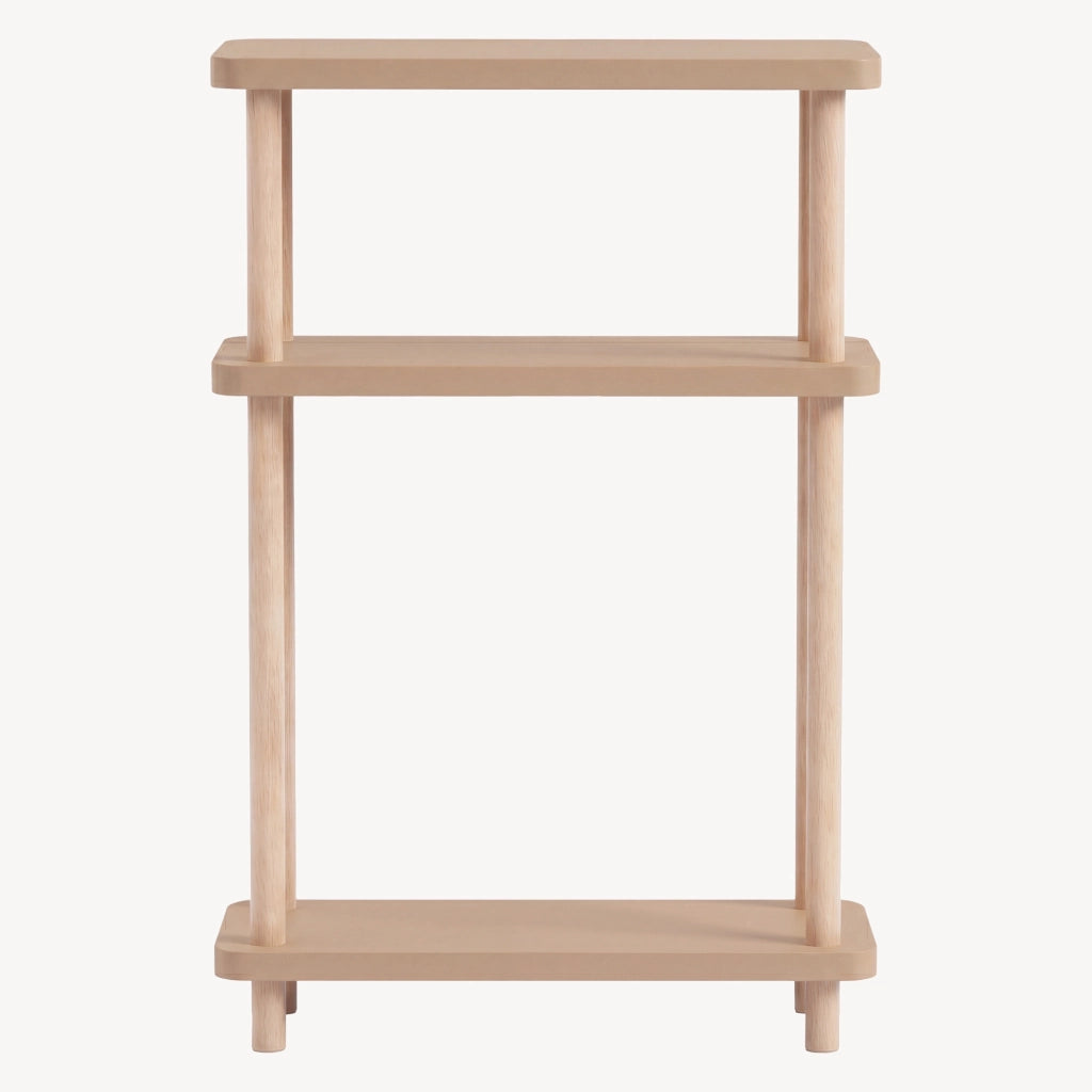 Scaffale da Terra Multiuso Nampernu a 3 Piani 62 x 40 x 18 cm - Color Cappuccino [en.casa]