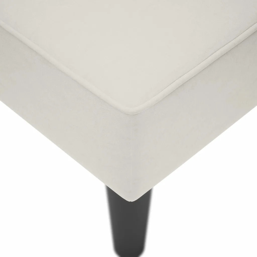 Sdraio con Bracciolo Destro in Velluto Crema CFW1634593