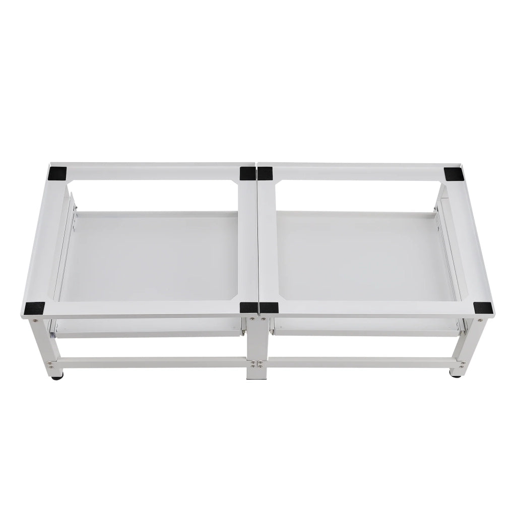 Base doppia con ripiano scorrevole per lavasciuga 124 x 54 x 37 cm 03_0006462