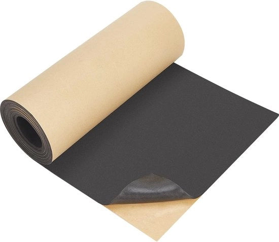 Rullo di schiuma EVA autoadesivo 2m x 30cm - Nero per Cosplay, Halloween e Artigianato
