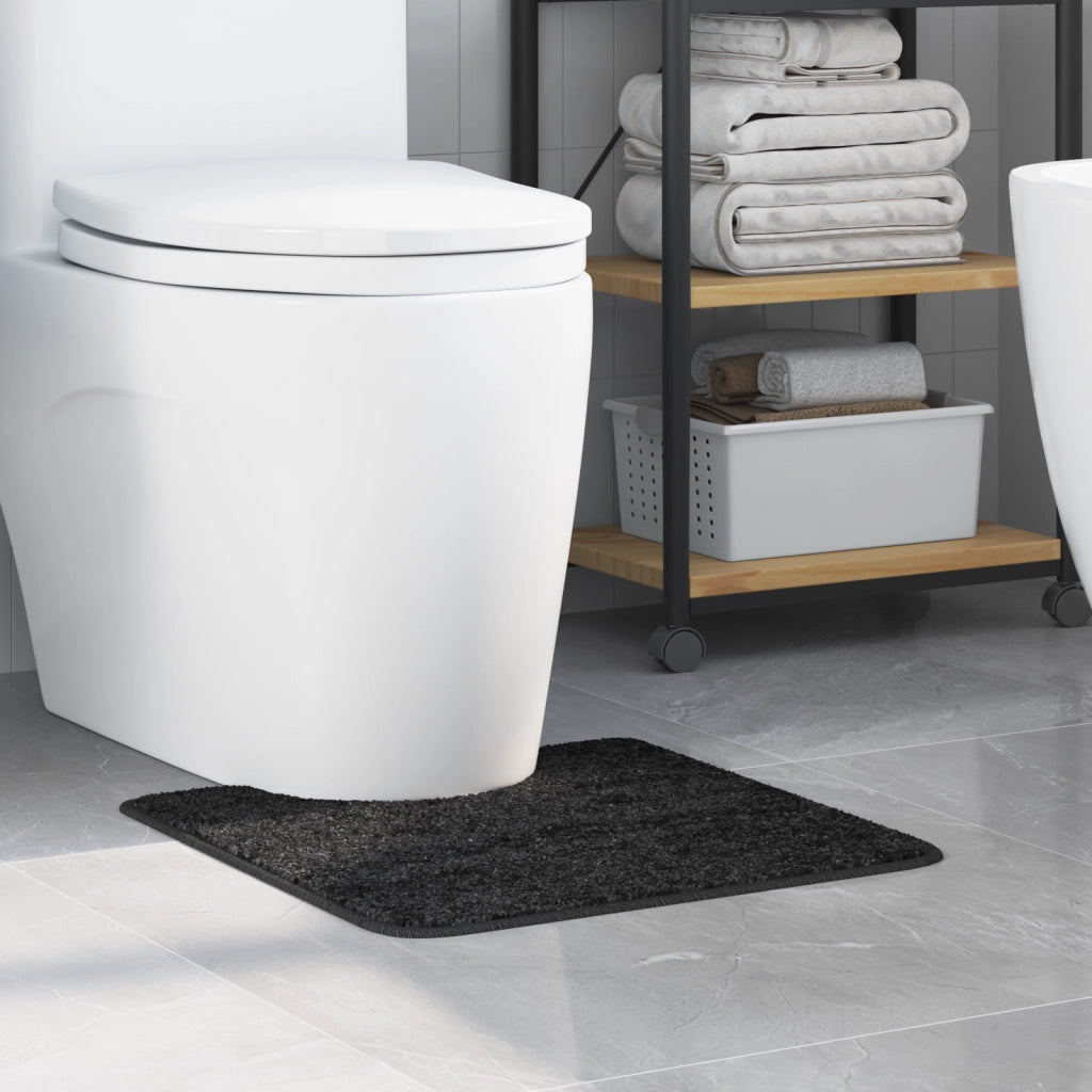 Tappetino da bagno U-Shaped Grigio Scuro 50x50 cm Polipropilene Antiscivolo