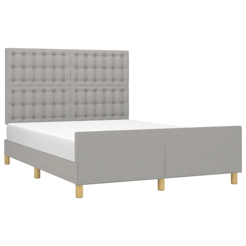 Giroletto senza Materasso Grigio Chiaro 140x200 cm Tessuto 3125381