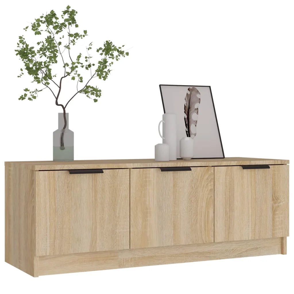 Mobile Porta TV Rovere Sonoma 102x35x36,5 cm Legno Multistrato 811361