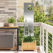 Schermo per privacy in giardino Traforo Argento 32 x 140 cm