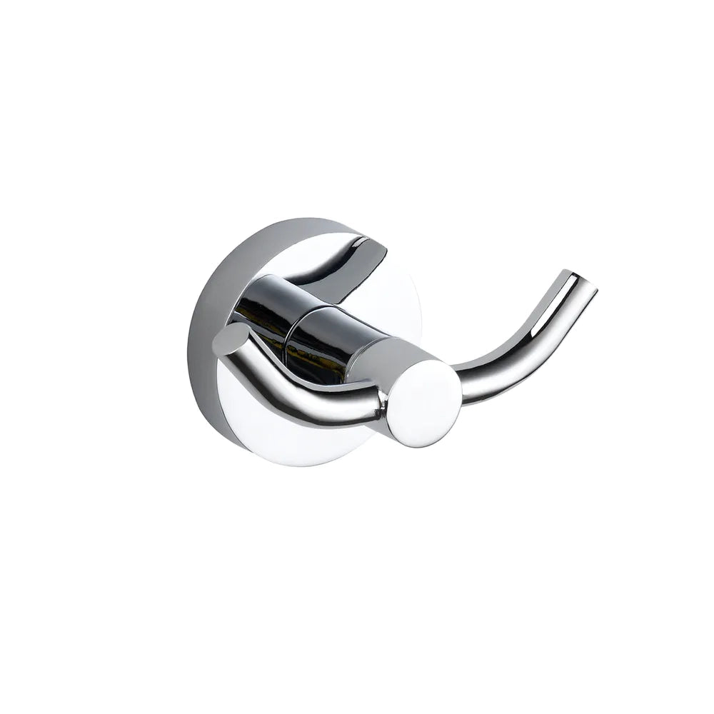 Doppio appendino in zinco cromato | Hook