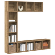 vidaXL Librerie 3 pz Rovere Artigianale in Legno Multistrato