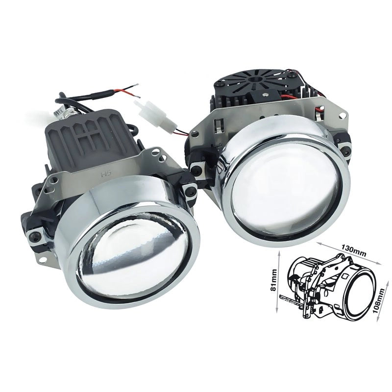 Kit Lenticolare Full Led Proiettore Bi-Led 3 Pollici 35W Universale Retrofit Per Toyota Highlander Ford Everest Jeep Cherokee Con Led Driver Incorporato