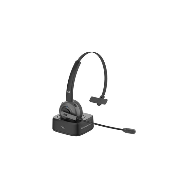 Conceptronic polona03bda cuffia e auricolare cuffie wireless a padiglione ufficio bluetooth base di ricarica nero