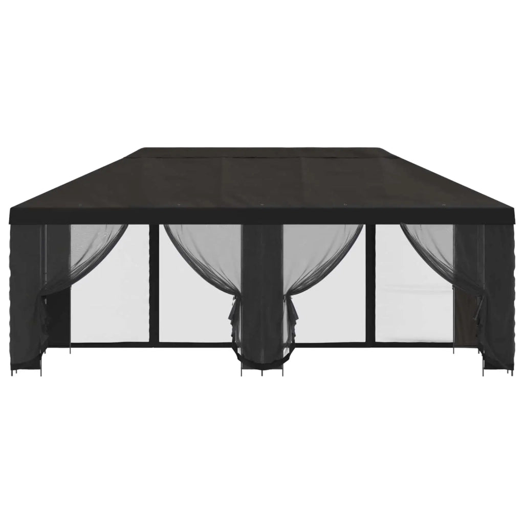 Gazebo con pareti laterali 6 x 3 m Antracite