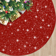 Tenda di Natale, 60 cm tenda rossa con piccole paillette, tenda per alberi di 90 cm, decorazioni di Natale
