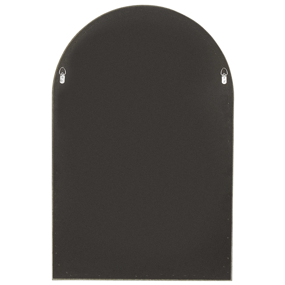 Specchio da parete verde con cornice in MDF, vetro 60 x 90 cm, forma irregolare, pezzo decorativo da parete, stile moderno.