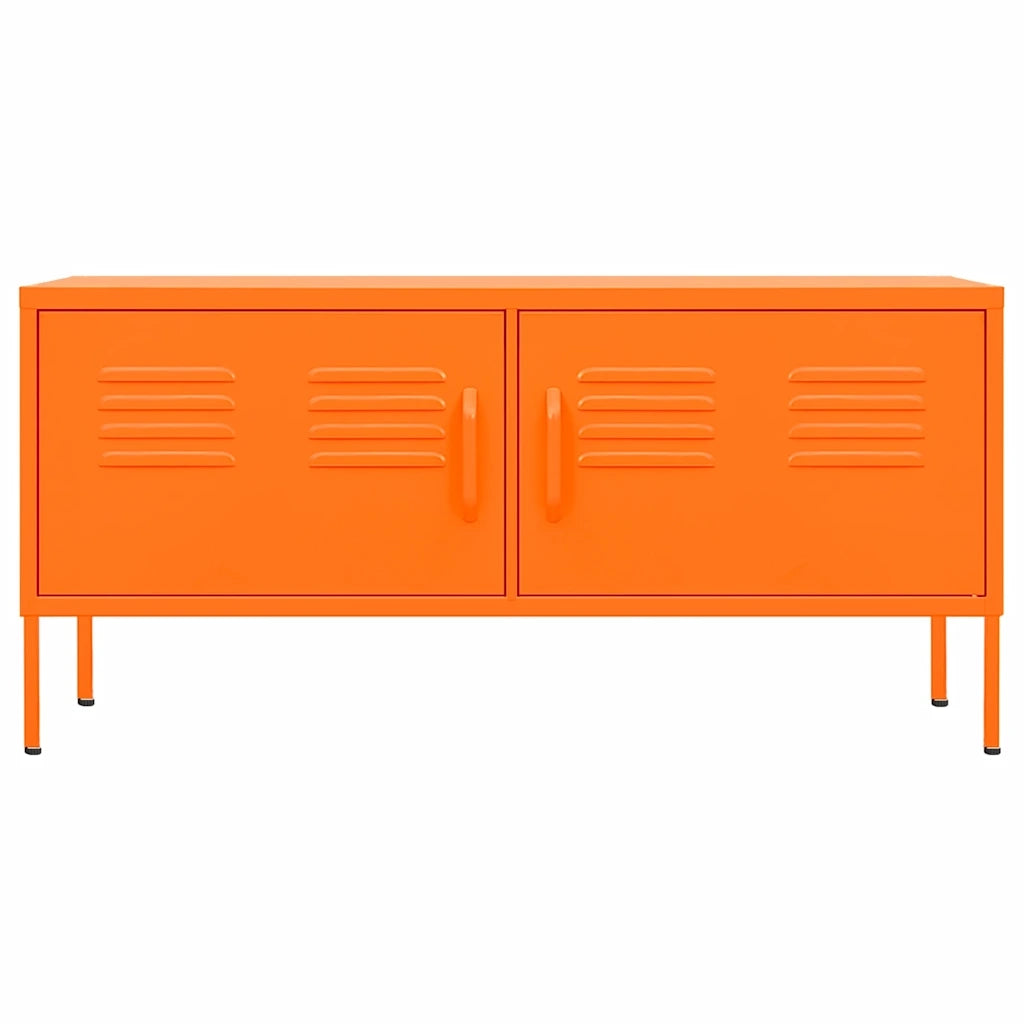 Mobile TV Arancione 105x35x50 cm in Acciaio