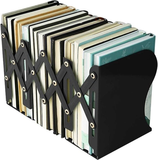 Supporto libreria metallico espandibile estremità di supporto regolabili supporto per libri pesanti standard per scrivania organizzatore antiscivolo per bambini studenti ufficio casa scuola supporto libri