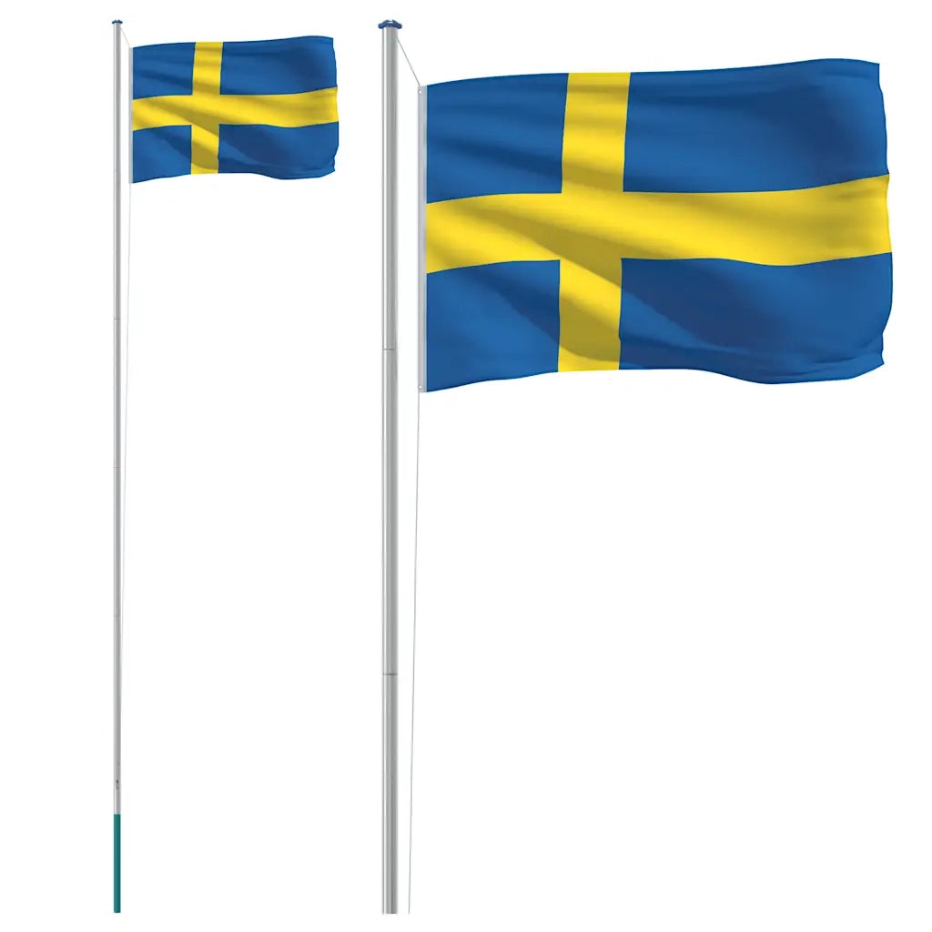 Asta e Bandiera Svezia 6,08 m Alluminio CFW8548960