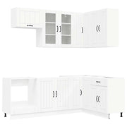 Unità Cucina LUCCA 8 pcs Bianco Legno ingegnerizzato 3438467