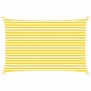 Vela Parasole | Telo Ombra | Vela da ombra solare Giallo e Bianco 4,5 ¡Á 3 m