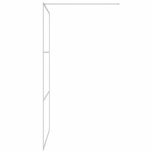 Parete Doccia Walk in Argento 115x195 cm Vetro Trasparente ESG cod mxl 45486