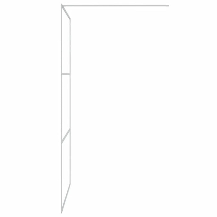 Parete Doccia Walk in Argento 115x195 cm Vetro Trasparente ESG cod mxl 45486