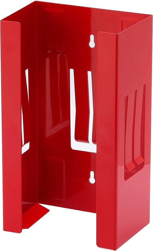 Dispensatore di guanti/materiale magnetico, capacità di 8 lbs, dispensatore di guanti rosso da parete, contenitore di guanti da parete, supporto per guanti da parete, dispensatore di guanti magnetico da parete