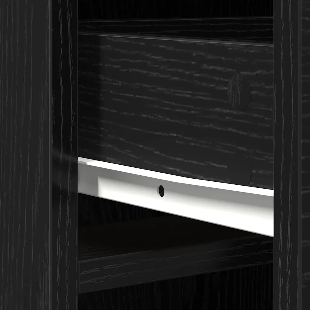 Credenza Rovere Nero 40 x 40,5 x 135 cm Legno multistrato 865074