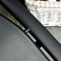Sdraio da Giardino Reclinabile su 5 Livelli con Cuscino Rimovibile, Alluminio e Texteline, 171x64x82cm Grigio