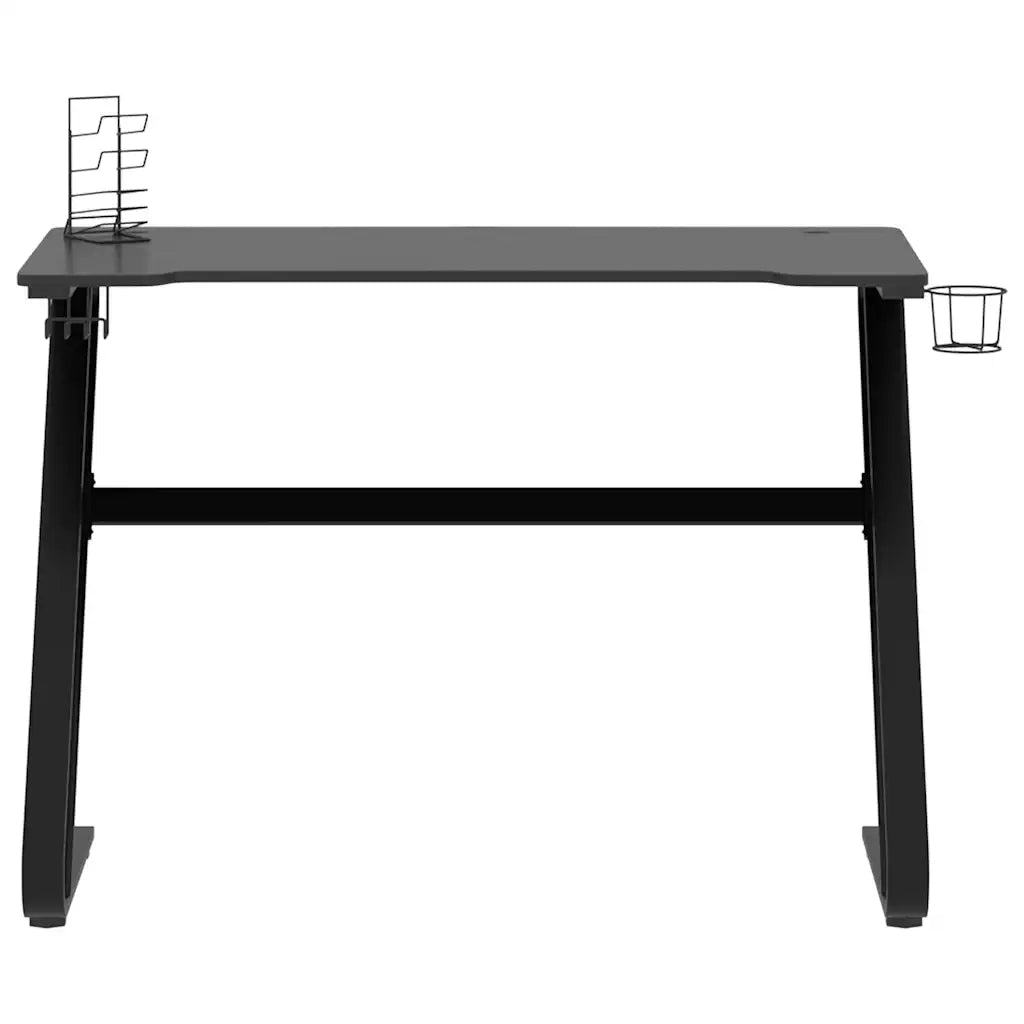 Scrivania da Gaming con Gambe a ZZ Nera 110x60x75 cm 325412