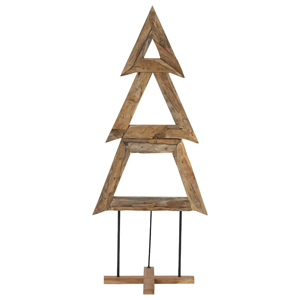 Albero di Natale Marrone 181 cm Legno massello di teak 42017929