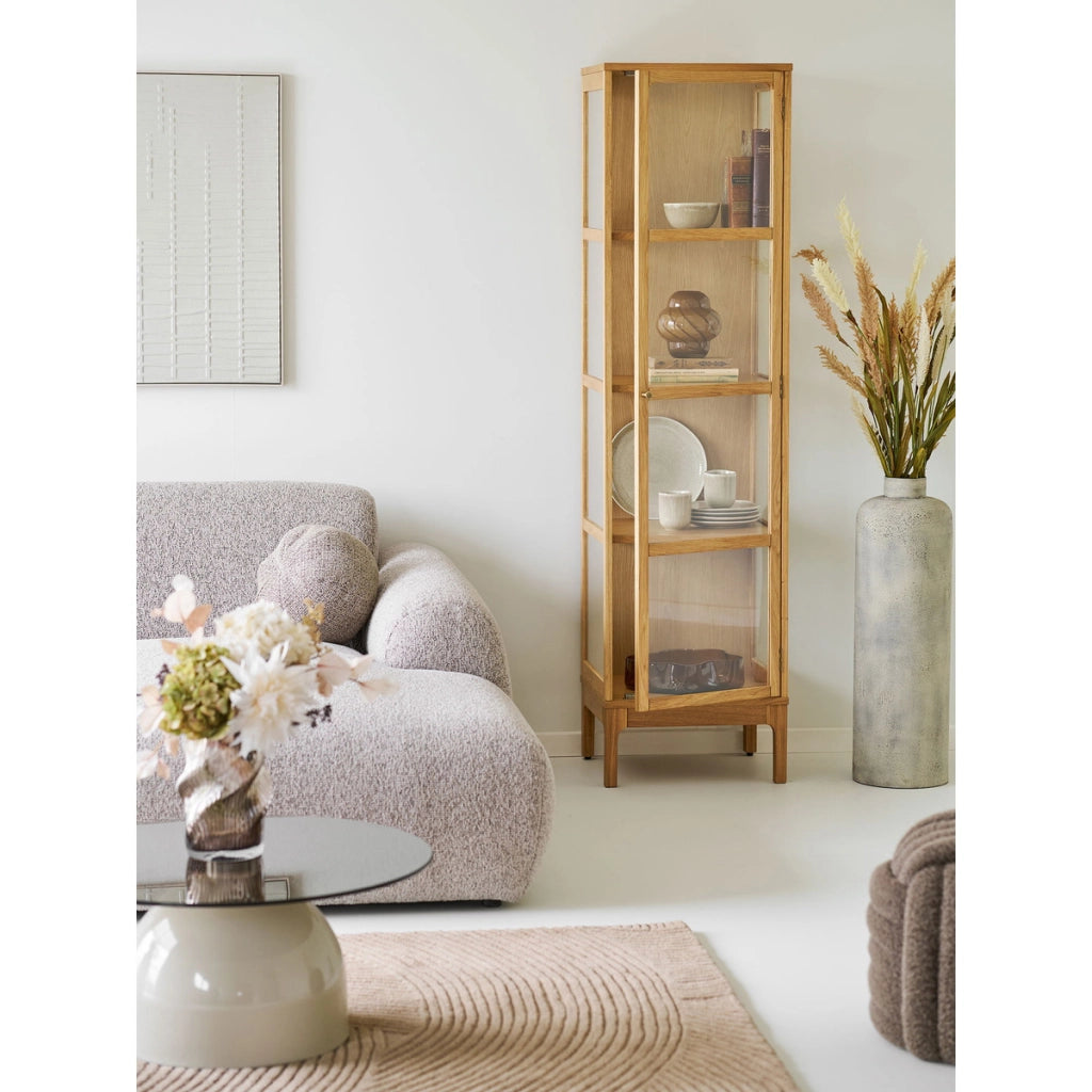 Vaso decorativo in metallo beige anticato House Nordic ø24x78,5 cm