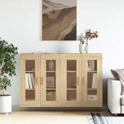 Armadietti a Parete 2 pz Rovere Sonoma in Legno Multistrato 3197899