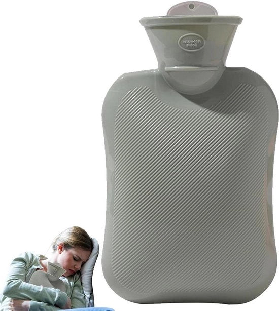 Oltre la pelle calda flacone di acqua calda per sollievo dal dolore - mantenimento del calore regalo per bambini adulti - dono di Natale invernale - 500 ml lichtgroen
