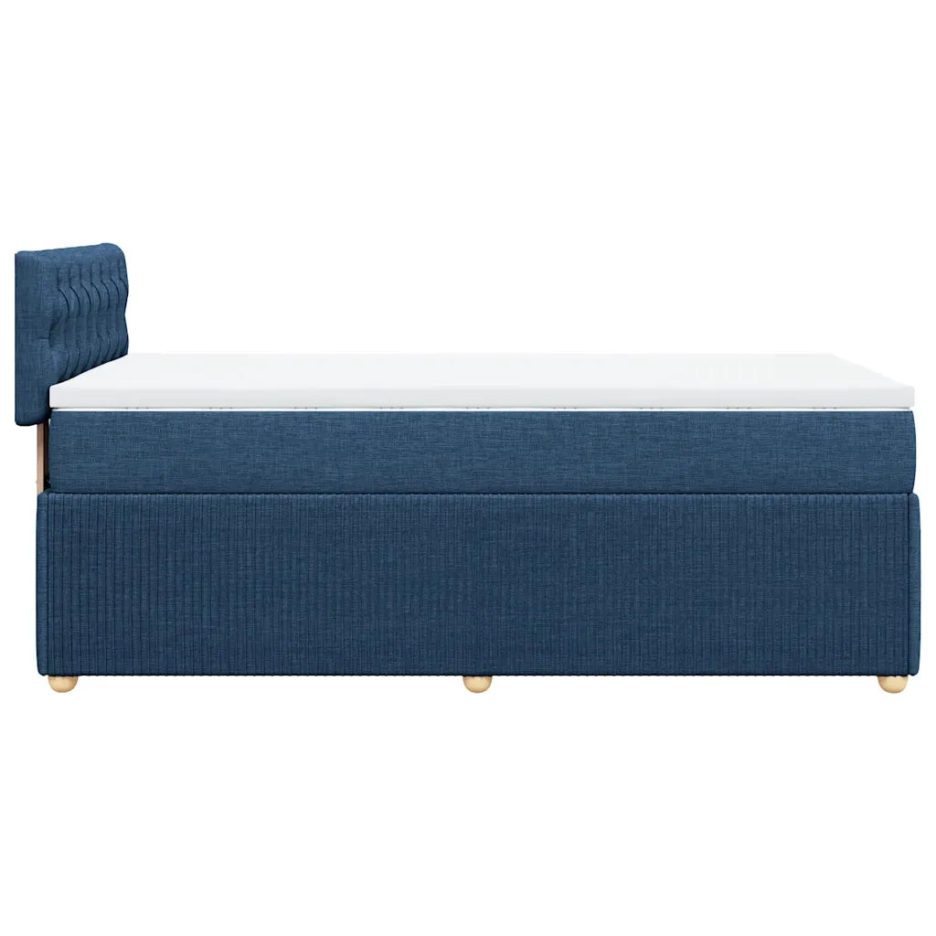 Giroletto a Molle con Materasso Blu 90x190 cm in Tessuto 3287324