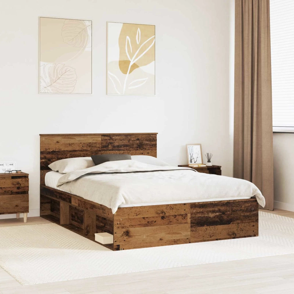 Struttura del letto Legno vecchio 140 x 190 cm Pino massello 3410607