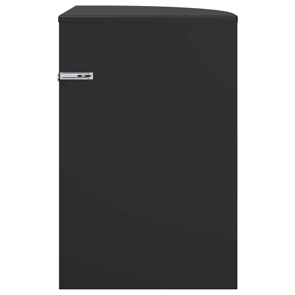 Tavolino | Tavolo laterale Nero 39,7 x 39,7 x 60 cm Legno multistrato