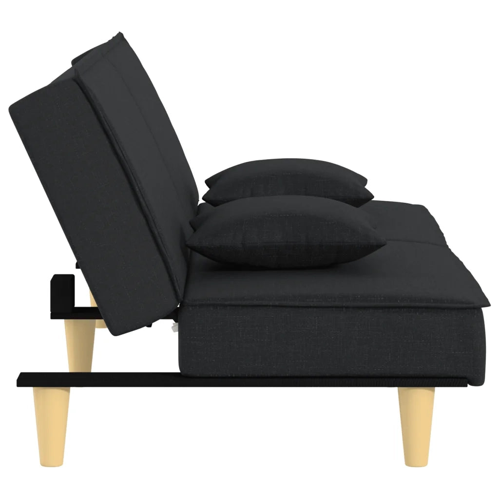 Divano letto-Sofa Letto-Daybed Nero in Tessuto 412770