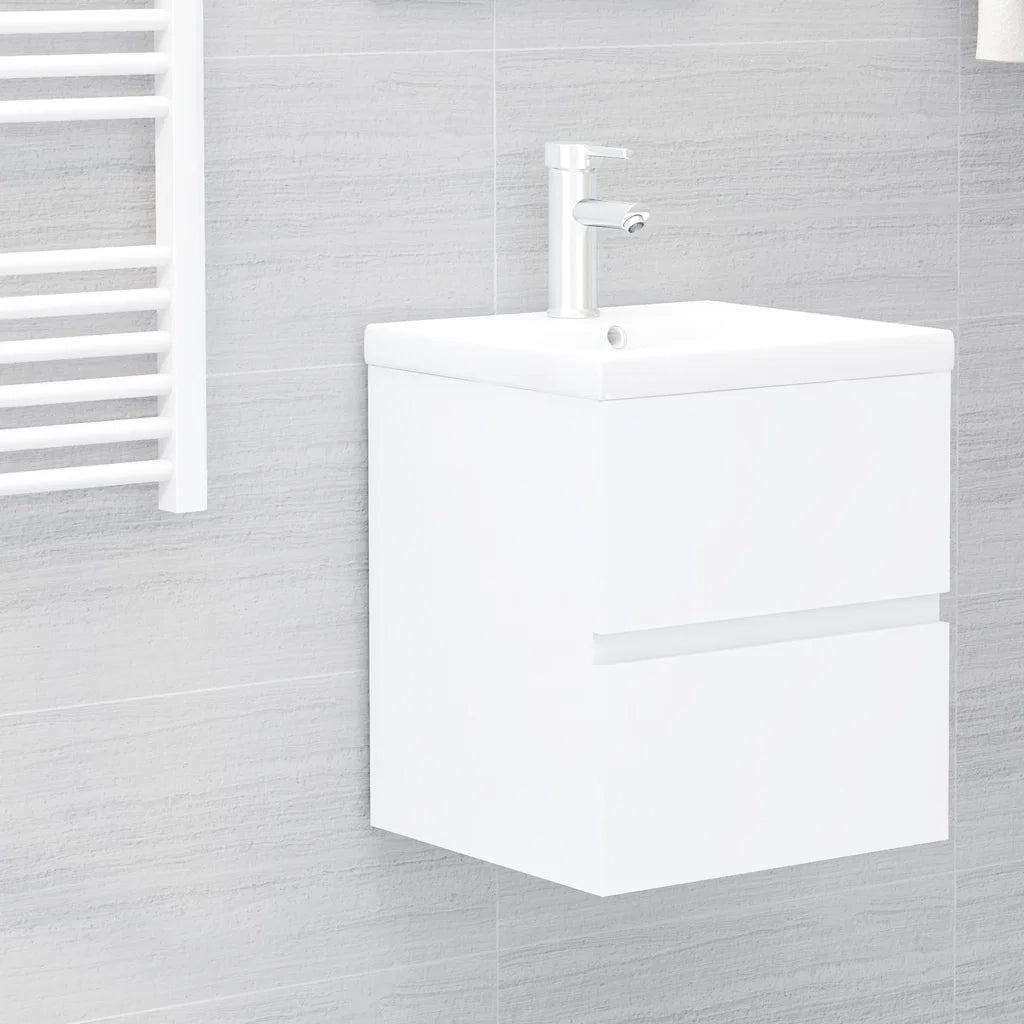 Mobile Lavabo | Armadio Lavabo Bianco 41x38,5x45 cm in Legno Multistrato