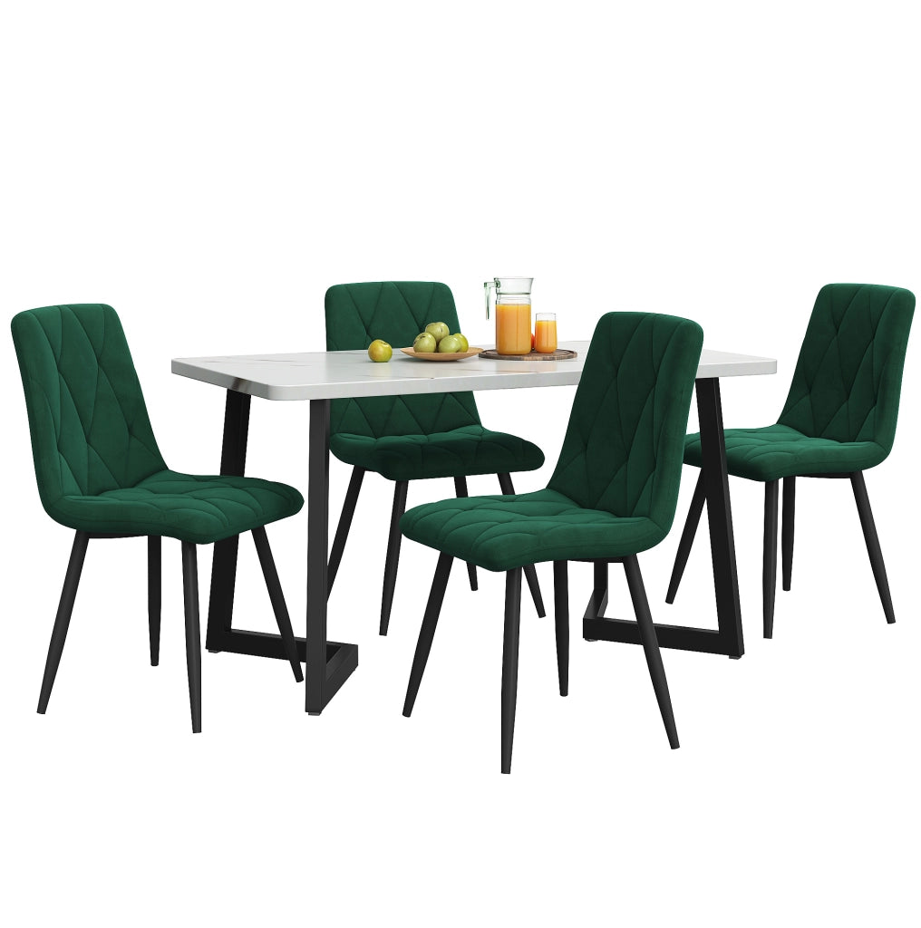 Gruppo da pranzo 117x68 cm; moderno; MDF; verde
