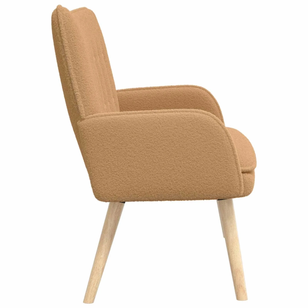 Divano a 2 Posti Beige 115 x 61 x 87 cm Bouclé 42028928