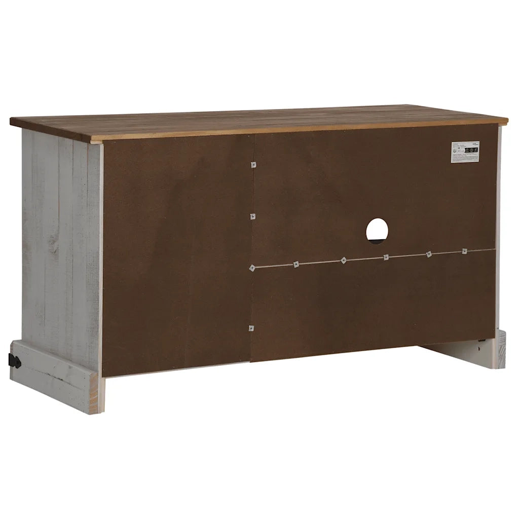 Mobile Porta TV HALDEN con Anta Scorrevole Bianco 110x40x60 cm 4018410