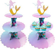 Tavolo per dolci a 3 piani - Stand per dessert - Tavolo per cupcake con coda - Sostituto per tavolo per cupcake - Tema di compleanno