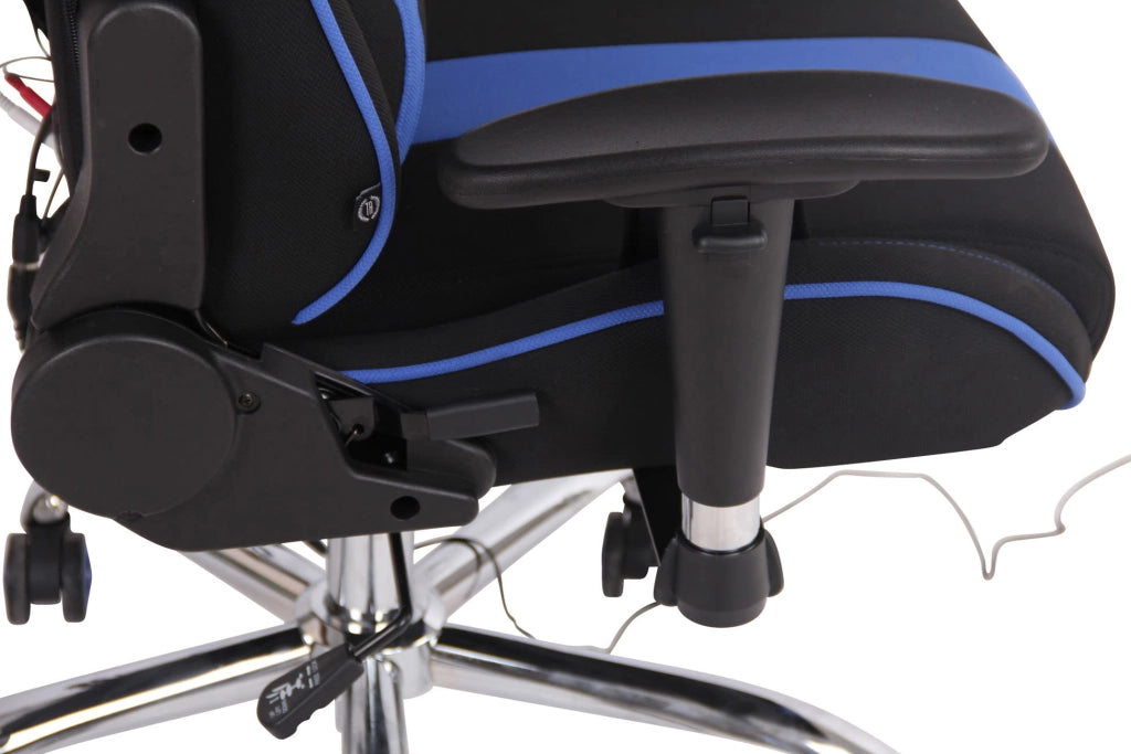 Sedia Ufficio Massaggiante Limit XM In Tessuto Nero/blu
