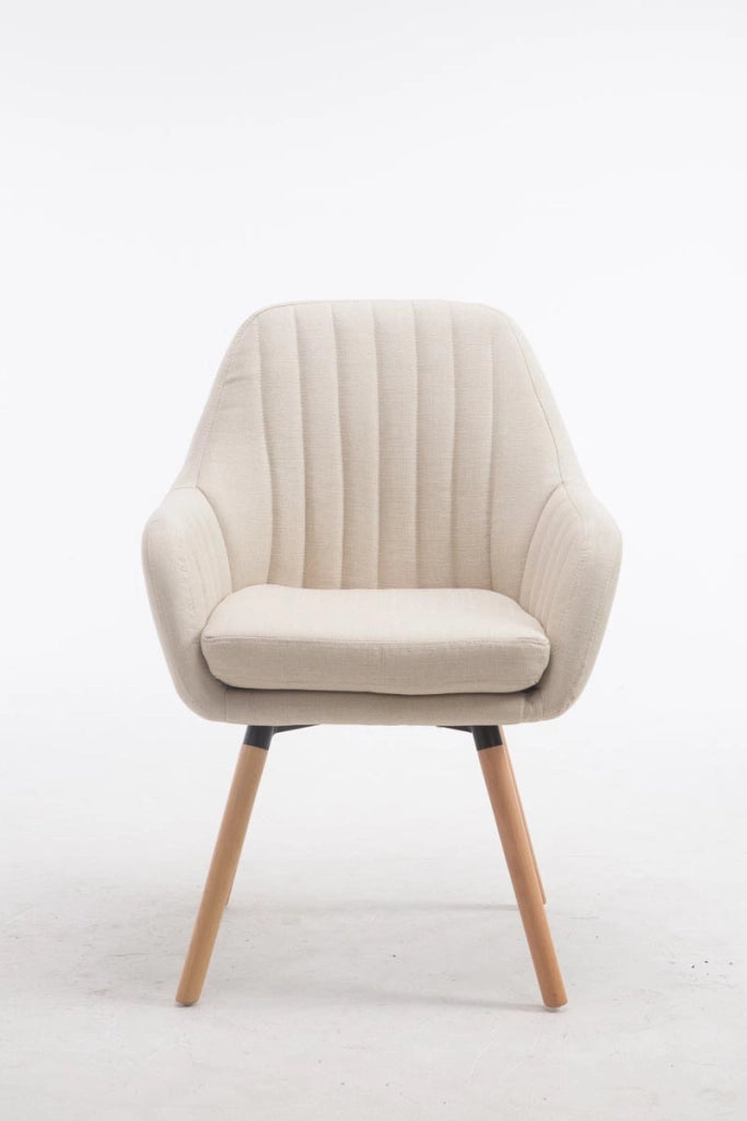 Poltroncina Florian in tessuto crema,natura
