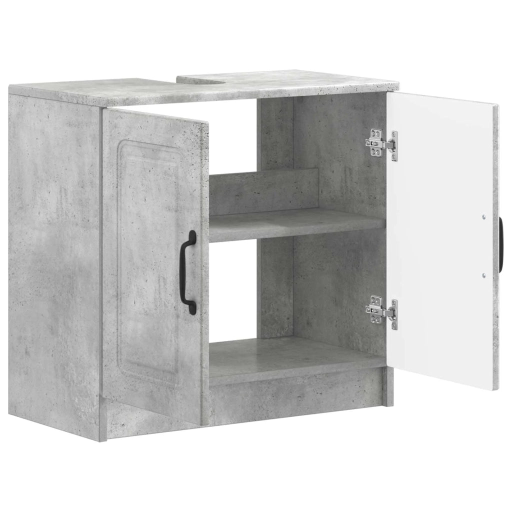 Armadio per Lavabo da Bagno UTRECHT Grigio Cemento 897668