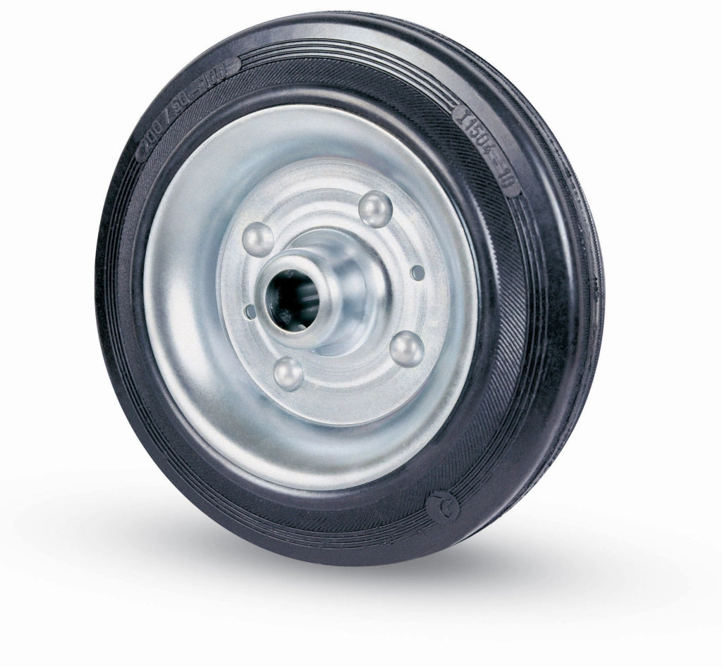 RUOTA INDUSTRIALE D  80 MM GOMMA 112 C/CUSCINET- AVO- 1,0 pz