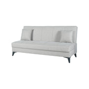 Caneva, Divano Letto 3 Posti Contenitore, 185x78 cm Bianco