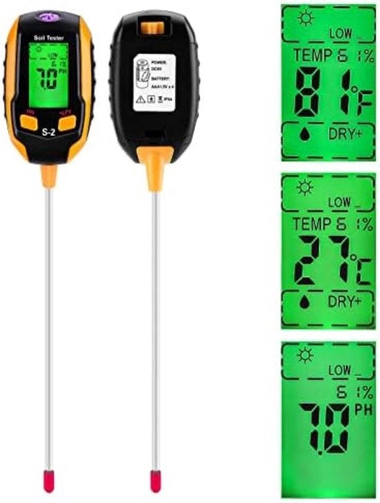 Misuratore di umidità per piante - Termometro di umidità per piante - Misuratore di umidità per ambienti interni - Misuratore di umidità per piante