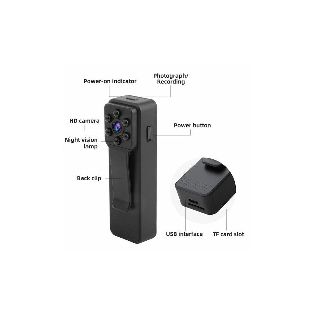 Trade Shop - Action Cam Q-sy56 Full Hd 1080p Mini Videocamera Sportiva Dv Portatile Webcam -