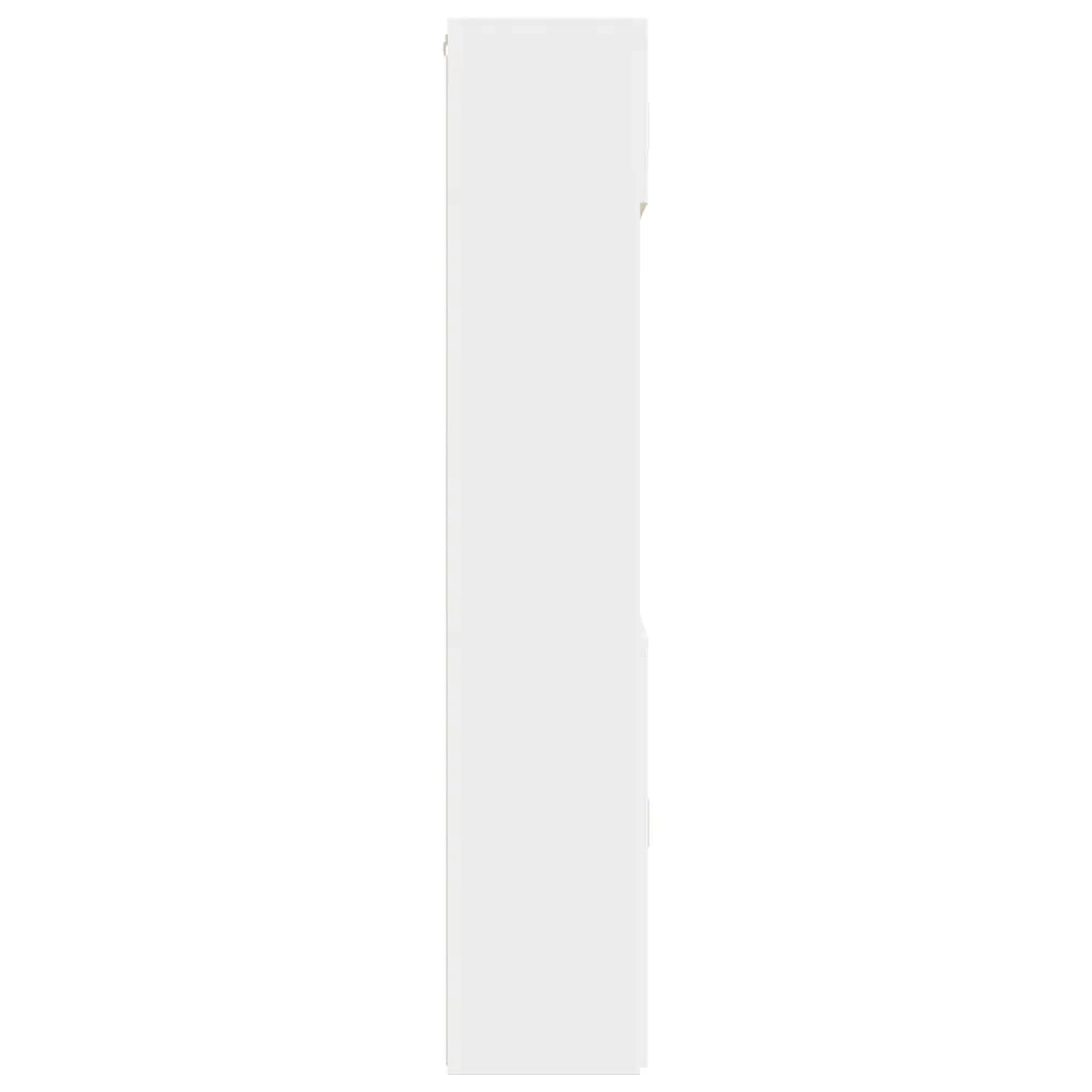 Mobile Portaoggetti Bianco 80x42,5x225 cm in Truciolato